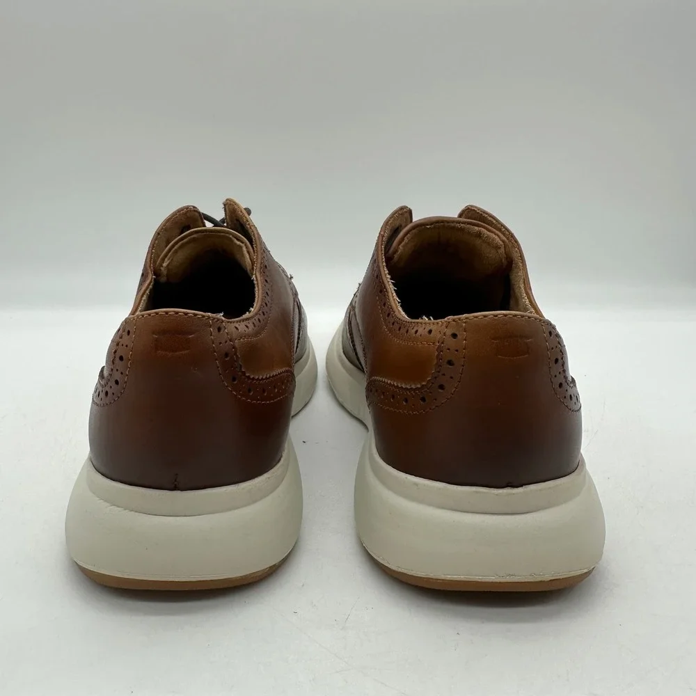 Florsheim 11768-229 Mens 8.5M Cognac‎ Brown Leather Dash Wingtip Oxford Shoes